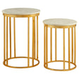 Marble Linear Side Table Set
