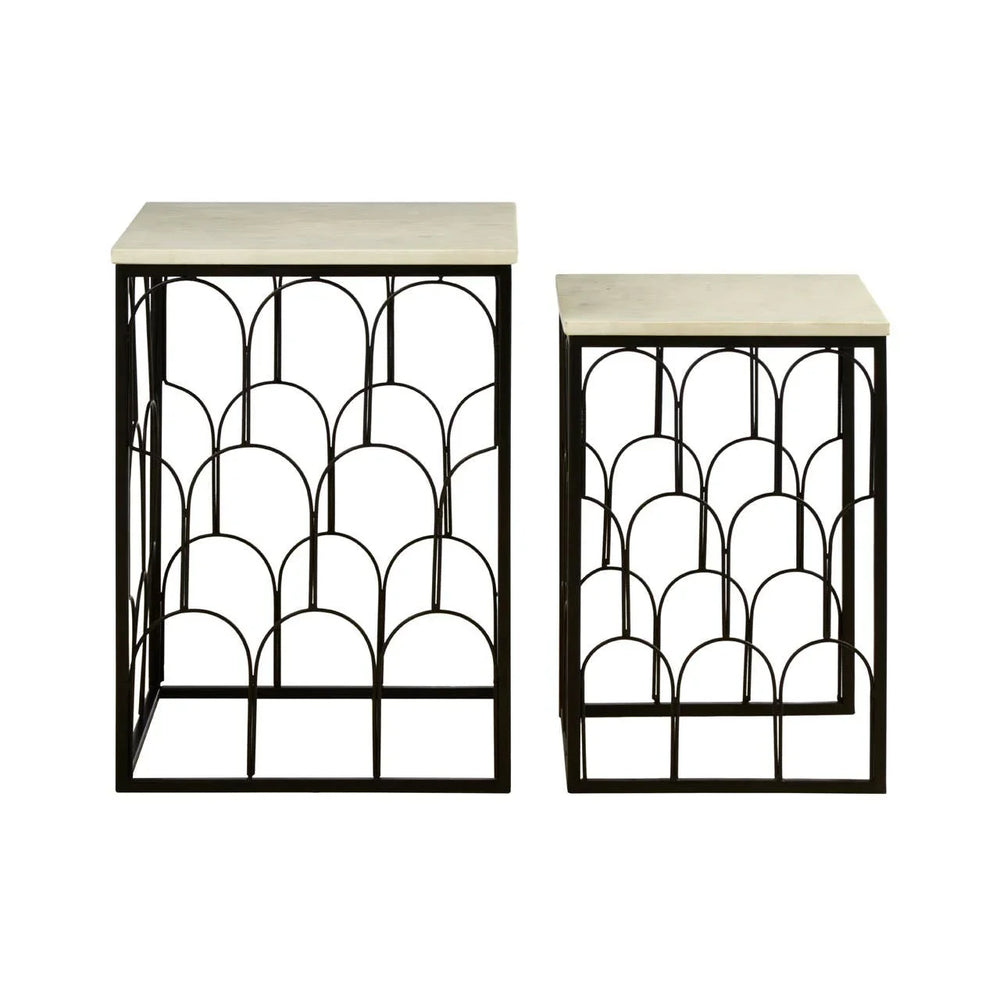 Templar Marble Nested Tables