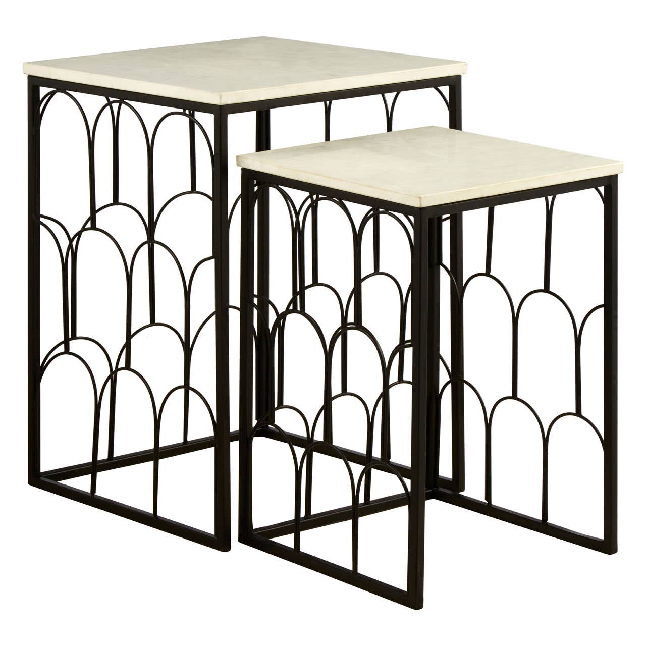 Templar Marble Nested Tables
