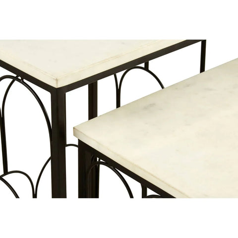 Templar Marble Nested Tables