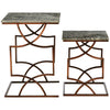Bronze Marble Side Table Set