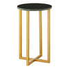 Green Marble Iron Side Table