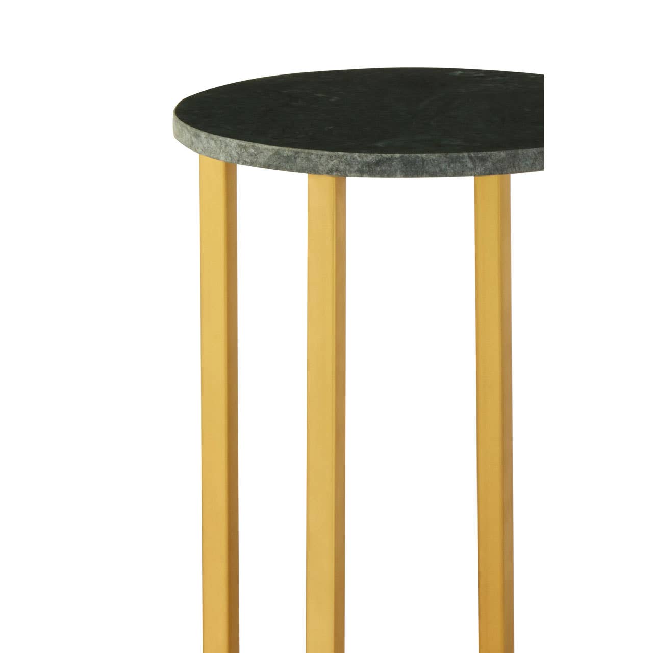 Green Marble Iron Side Table