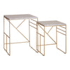 Marble Square Side Tables Set