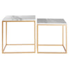 Marble Cuboid Side Tables