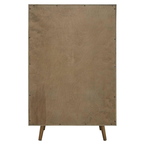 Modern Geometric Wood Drawer Chest