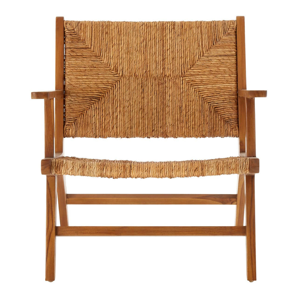 Organic Rattan Teak Armchair