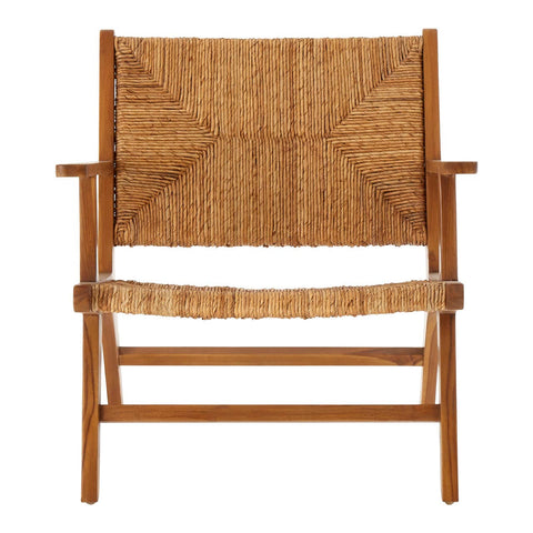 Organic Rattan Teak Armchair