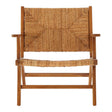 Organic Rattan Teak Armchair