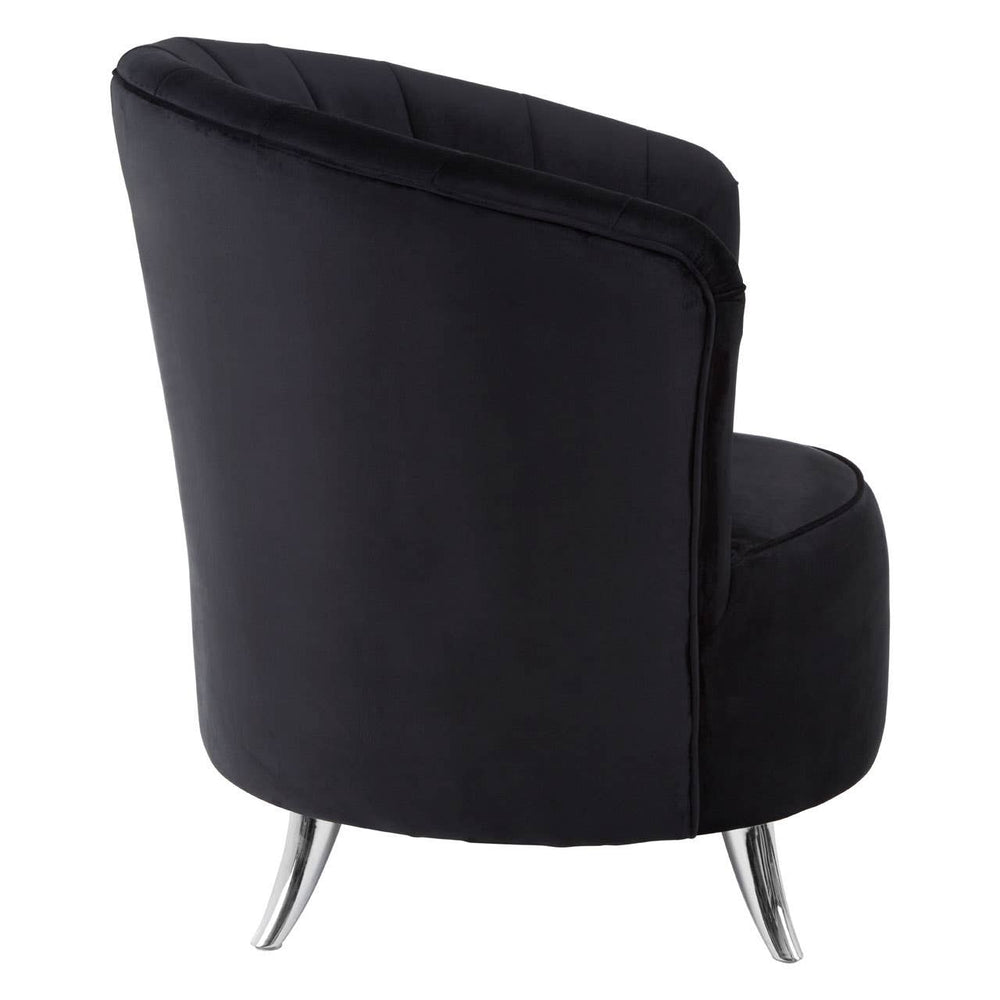 Luxe Black Velvet Chair