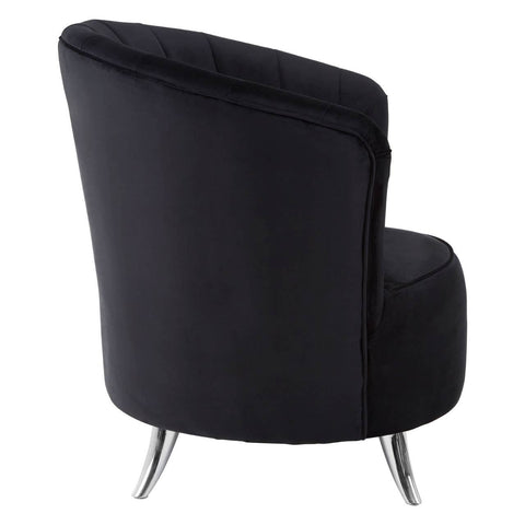 Luxe Black Velvet Chair
