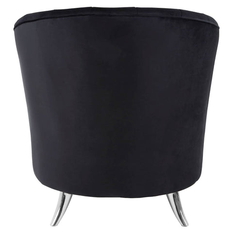 Luxe Black Velvet Chair