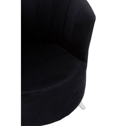 Luxe Black Velvet Chair