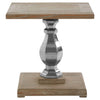 Rustic Chic Carved Wood Table