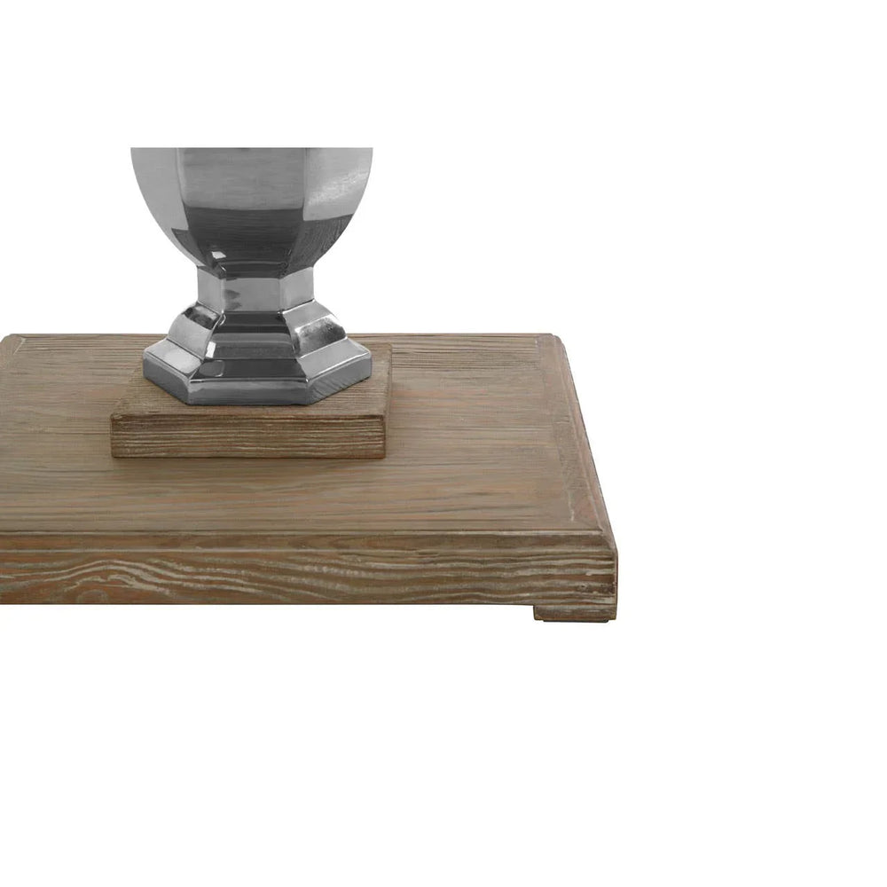 Rustic Chic Carved Wood Table