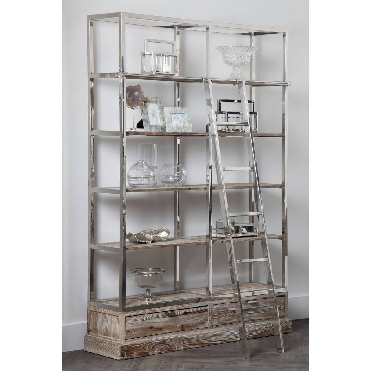 Rustic Pine Ladder Display