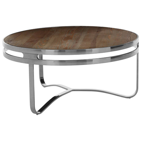 Glam Silver & Wood Coffee