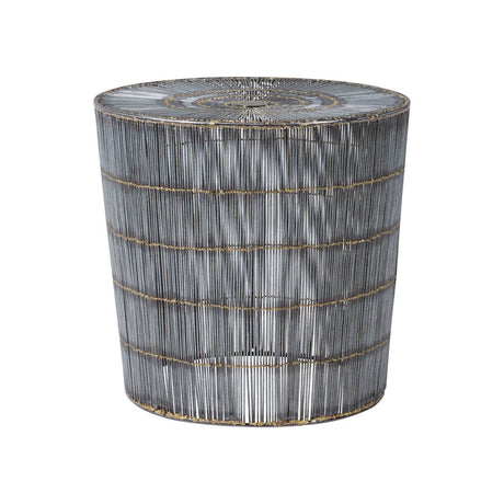 Bamboo Silver Wireframe Table