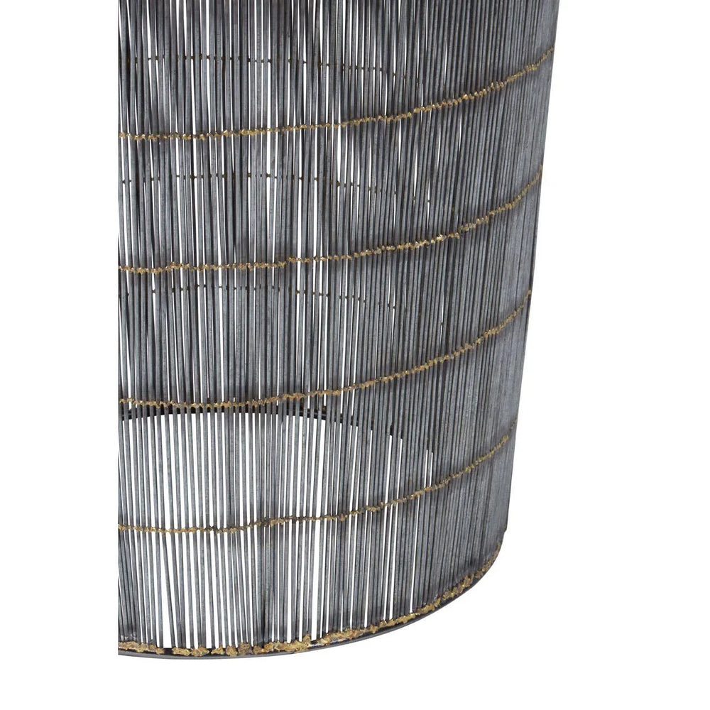 Bamboo Silver Wireframe Table