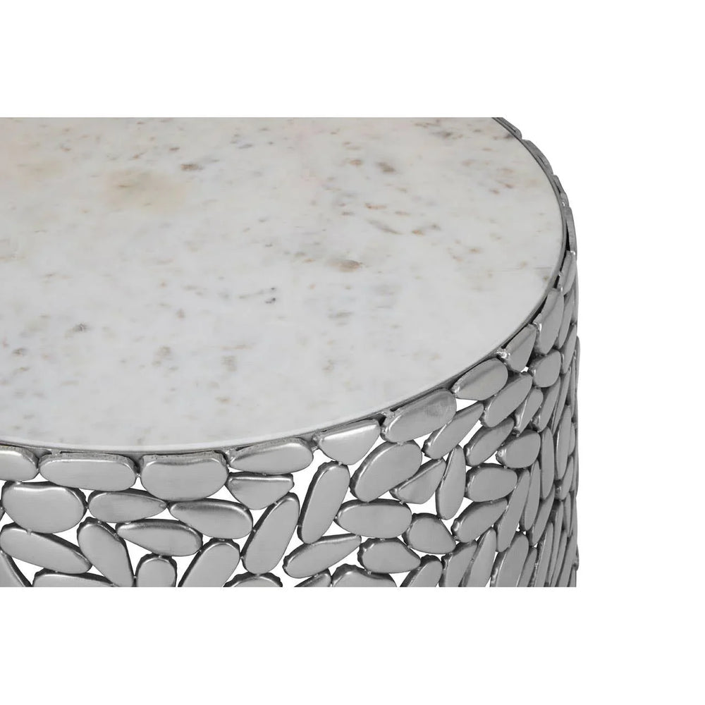 Pewter Pebble Side Tables
