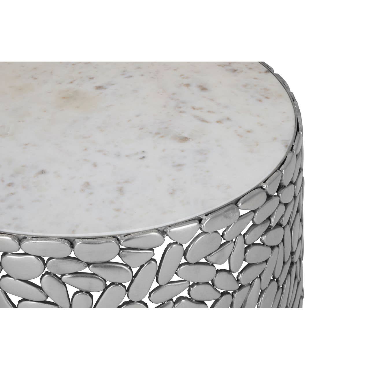 Pewter Pebble Side Tables