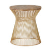 Golden Hourglass Coffee Table