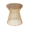 Golden Hourglass Coffee Table