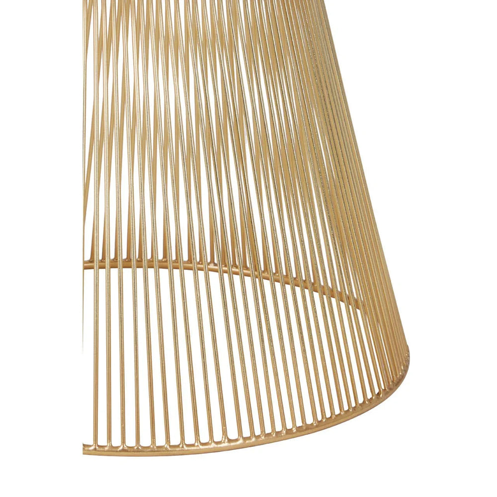 Golden Hourglass Coffee Table