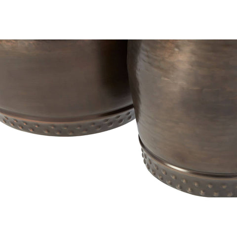 Rustic Barrel Style Side Tables