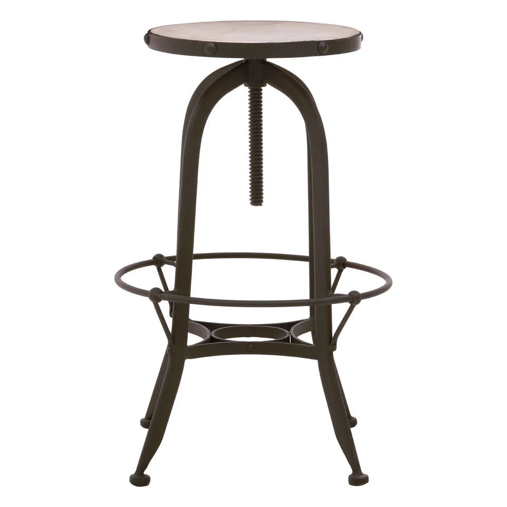 Marble Iron Bar Stool