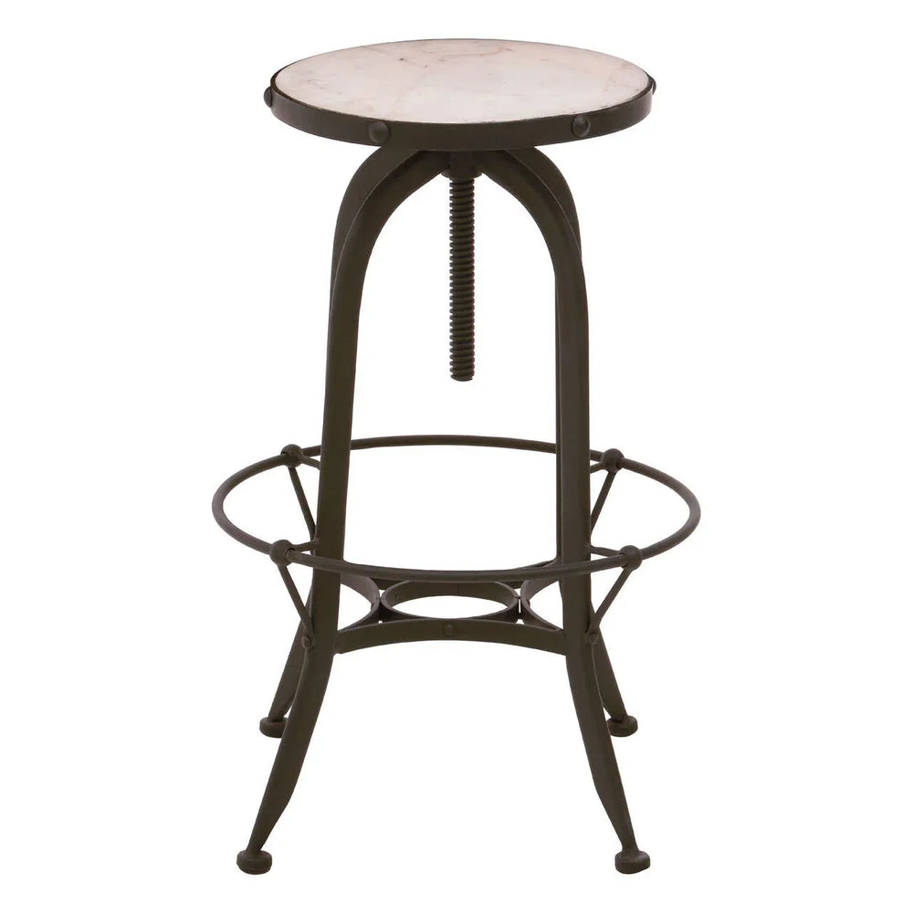 Marble Iron Bar Stool