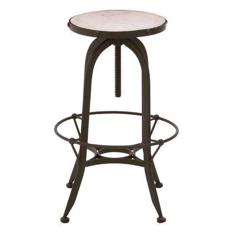 Marble Iron Bar Stool