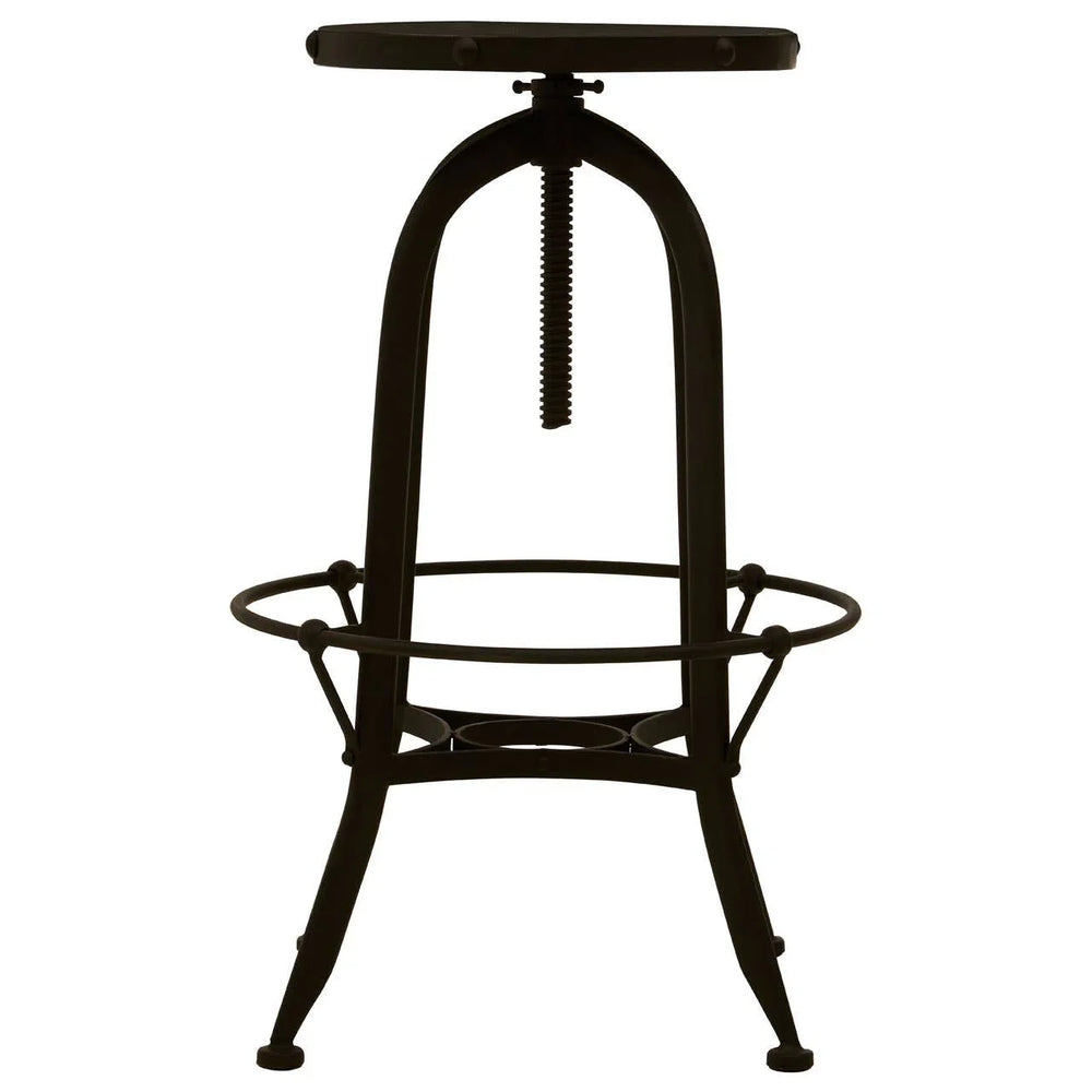 Marble Top Iron Bar Stool
