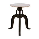 Marble Top Adjustable Bar Stool