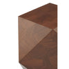Walnut Geometric Side Table