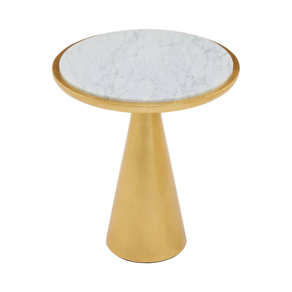 Golden Marble Side Table