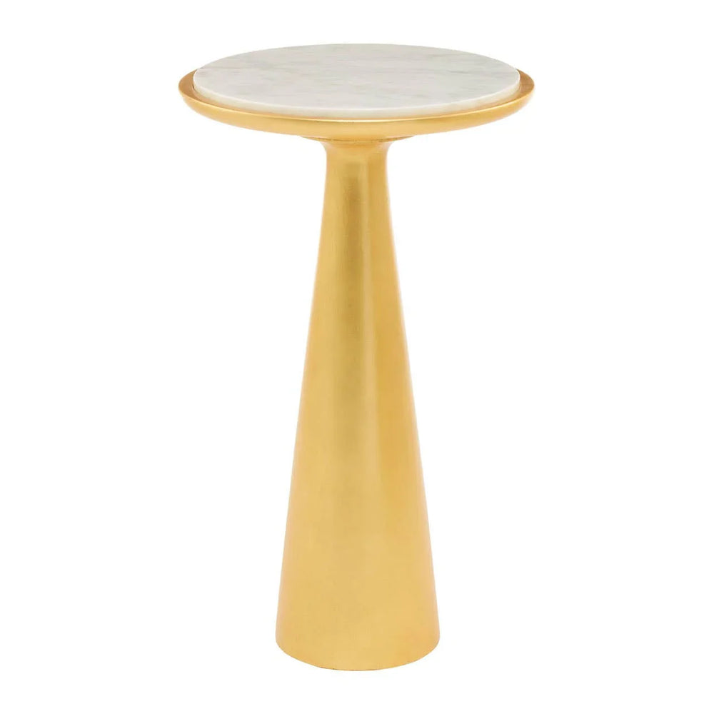 Golden Marble Side Table