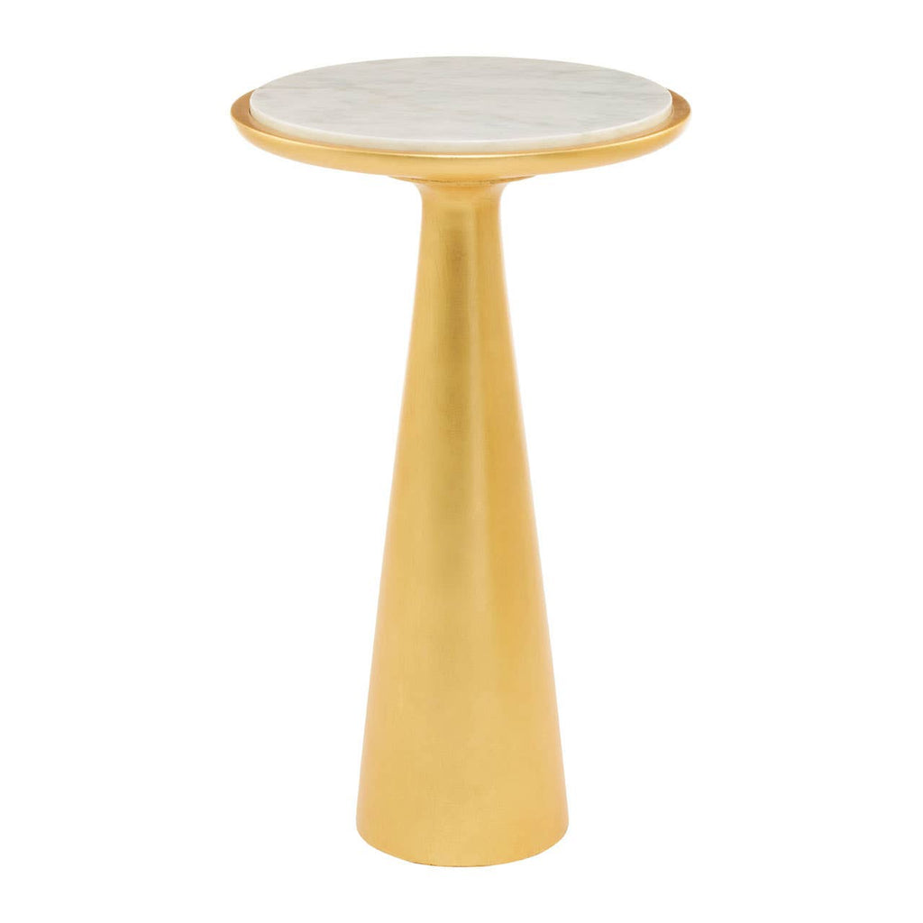 Golden Marble Side Table