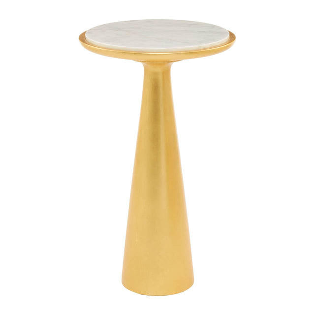 Golden Marble Side Table