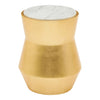 Gold Marble Drum Side Table