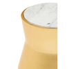 Gold Marble Drum Side Table