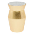 Gold Marble Drum Table