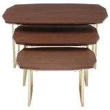 Walnut Trio Side Tables