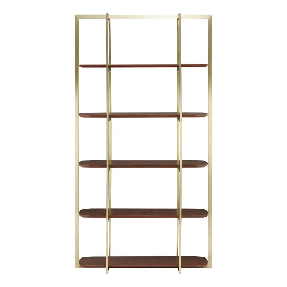 Gold Frame Walnut Shelf