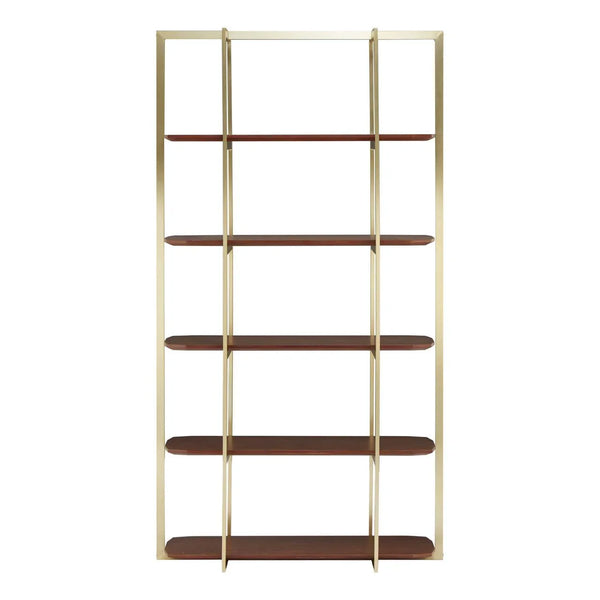 Gold Frame Walnut Shelf