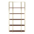 Gold Frame Walnut Shelf