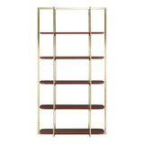 Gold Frame Walnut Shelf