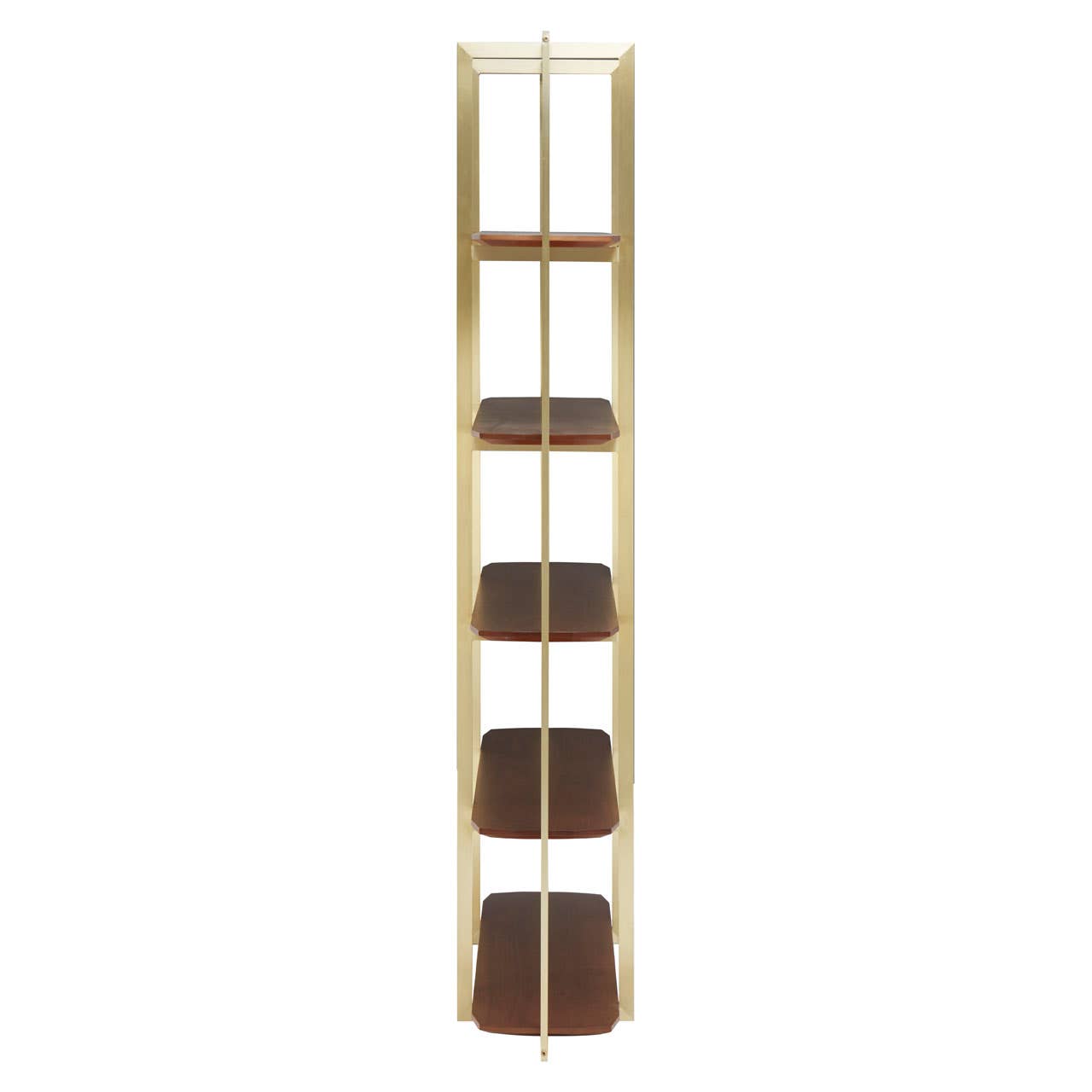 Gold Frame Walnut Shelf