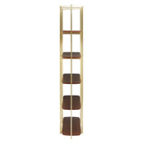 Gold Frame Walnut Shelf