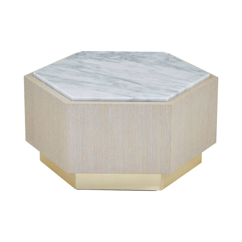 Luxury Marble Oak Side Table